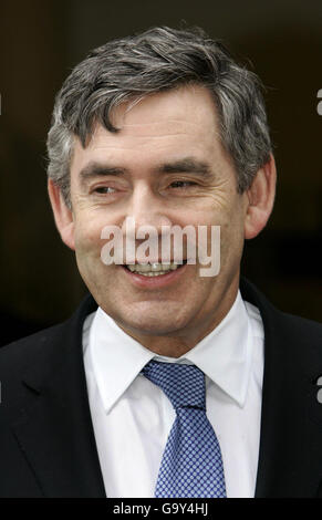 Premierminister Gordon Brown besucht am Dienstag, den 15. Mai 2007 den Deptford-Campus des Lewisham College im Südosten Londons. Stockfoto