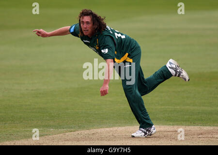 Trent Bridge Cricket - Friends Provident Trophy - Nord-Gruppe - Nottinghamshire Outlaws V Yorkshire Phoenix- Stockfoto