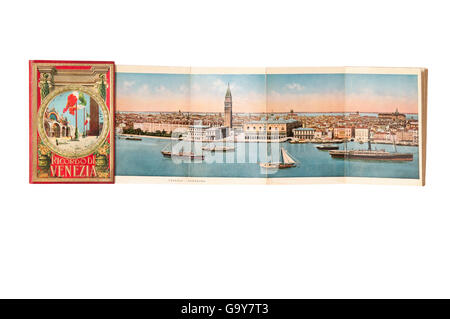 Postkarte-Ordner von Venedig Anfang des 20. Jahrhunderts Stockfoto