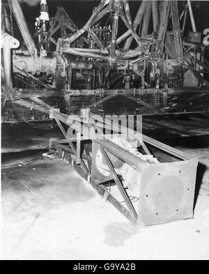 Bild aus der Convair/General Dynamics Astronautics Atlas negative Collection, die die Betriebsabläufe von Atlas-Raketen zeigt. Stockfoto