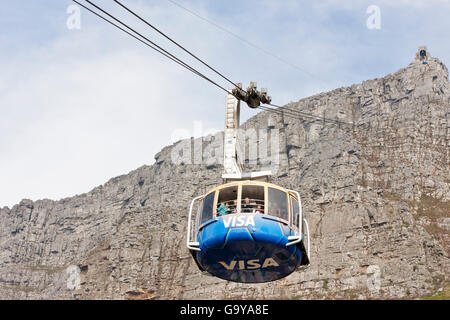 Seilbahn auf den Gipfel des Tafelberg, Kapstadt, Südafrika Stockfoto