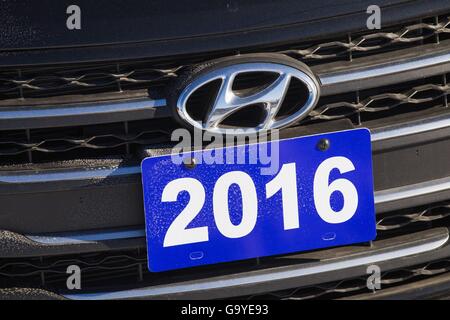 Kingston, Ontario, Kanada. 5. Januar 2016. Die Hyundai-Autohändler in Kingston, Ontario, auf Dienstag, 5. Januar 2016. © Lars Hagberg/ZUMA Draht/Alamy Live-Nachrichten Stockfoto