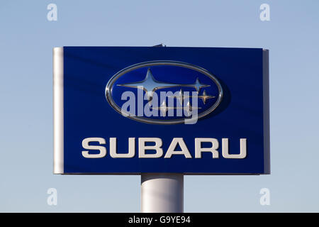 Kingston, Ontario, Kanada. 5. Januar 2016. Das Subaru-Autohaus in Kingston, Ontario, auf Dienstag, 5. Januar 2016. © Lars Hagberg/ZUMA Draht/Alamy Live-Nachrichten Stockfoto