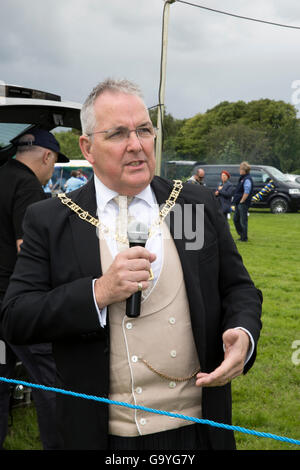 Biggin Hill, UK. 2. Juli 2016. Bürgermeister von Bromley, eröffnete Stadträtin Ian Payne Biggin Hill Festival © Keith Larby/Alamy Live-Nachrichten Stockfoto