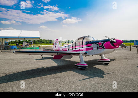 Italien Turin Collegno Aereoclub 2. Juli 2016 Centennial Flughafen Torino Aeritalia - 1916/2016 - Mudry Cap 10 1966 Veranstaltungsguthaben: Wirklich einfach Star/Alamy Live-Nachrichten Stockfoto