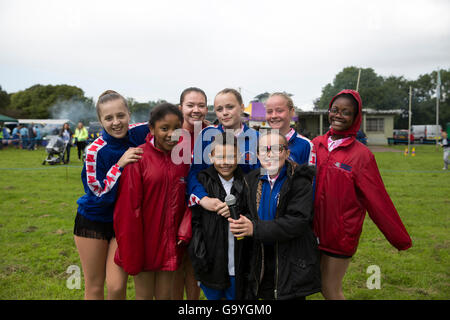 Biggin Hill, UK, 2. Juli 2016, Brightsparks darstellende Kunst Schule Biggin Hill Festival © Keith Larby/Alamy Live-Nachrichten Stockfoto