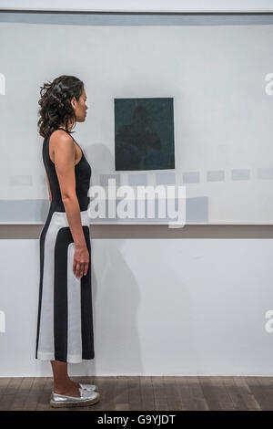 Tate Modern, London, UK. 4. Juli 2016. GMy letzte Tür 1952-4-Eorgia O'Keeffe eine neue Ausstellung in der Tate Modern, London. Es läuft vom 6 Juli bis zum 30. Oktober 2016. Bildnachweis: Guy Bell/Alamy Live-Nachrichten Stockfoto