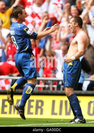 Fußball - landesweite Konferenz - spielen Off Finale - Exeter City V Morecambe - Wembley-Stadion Stockfoto