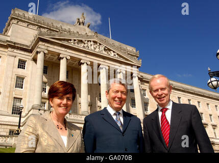 Alan Johnson besucht Belfast Stockfoto