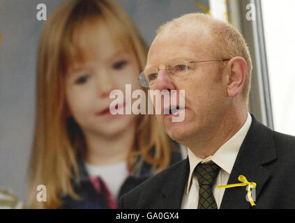 John McCann Onkel von Madeleine McCann während einer Mahnwache im Scottish Exhibition and Conference Centre (SECC) in Glasgow. Stockfoto