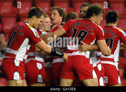 Rugby League - Carnegie Challenge-Cup - Finale Viertel - Wigan Warriors V Halequins - JJB Stadium Stockfoto