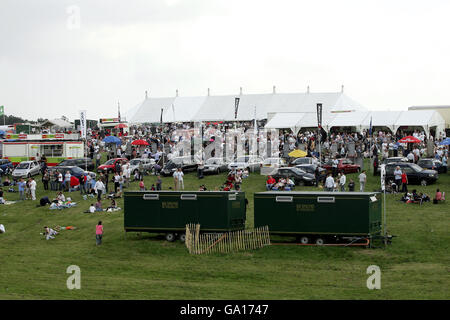 Pferderennen - Vodafone Ladies Day - Epsom Downs Racecourse. Racegoers in Epsom am Ladies Day Stockfoto