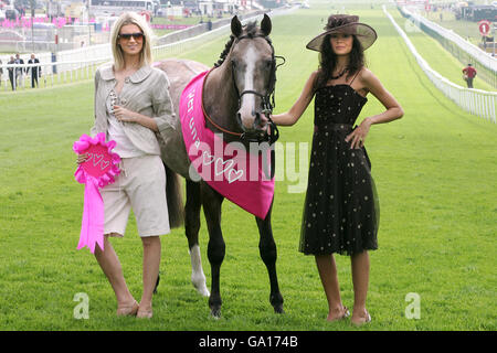 Pferderennen Sie - Vodafone Ladies Day - Epsom Downs Racecourse Stockfoto