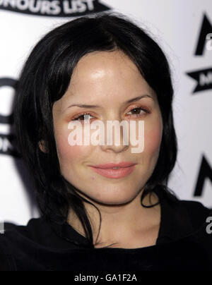 Andrea Corr kommt zur Preisverleihung der Mojo Honors List in der Brauerei im Osten Londons. Stockfoto