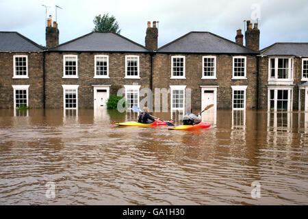 Überschwemmungen Hits Großbritannien Stockfoto