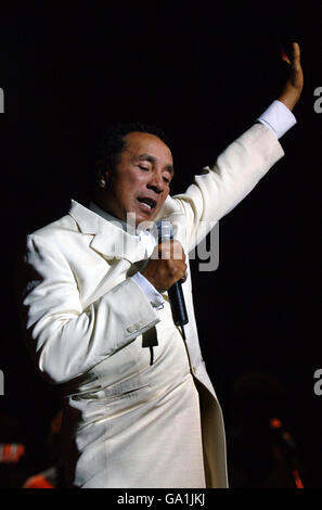 Smokey Robinson im Konzert - London Stockfoto