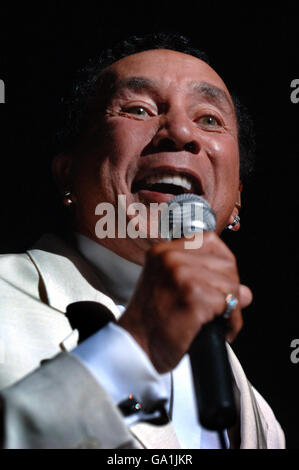 Smokey Robinson im Konzert - London Stockfoto