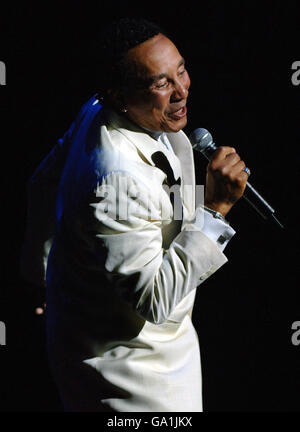 Smokey Robinson im Konzert - London Stockfoto