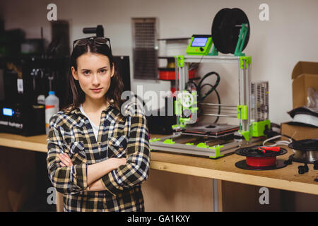 Grafik-Designer in Schauspielen im Büro Stockfoto