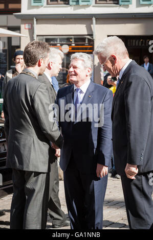 Bundespräsident Gauck besucht Tübingen, Deutschland Stockfoto
