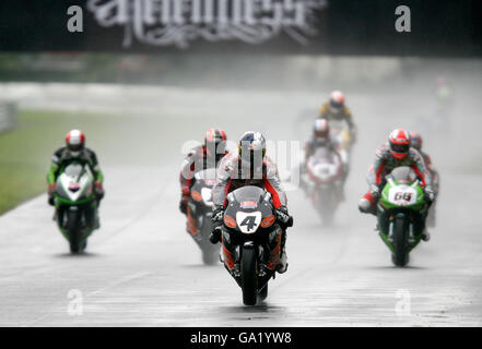 Motorradfahren - British Superbike Championship 2007 - Runde Acht - Oulton Park. Jonathan Rean (GBR) Honda – HM Werk Honda Stockfoto