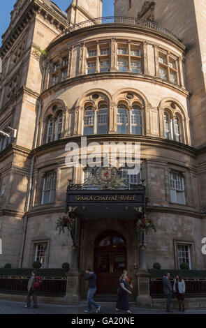 Eingang zum Grand Central Hotel, Gordon Street, Glasgow, Schottland, Vereinigtes Königreich, Stockfoto