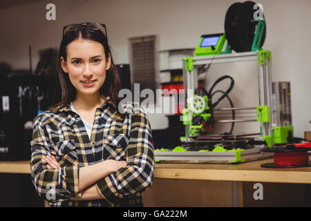 Grafik-Designer in Schauspielen im Büro Stockfoto