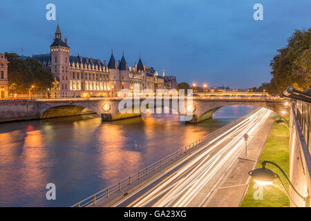 Paris bei Nacht, Frankreich Stockfoto