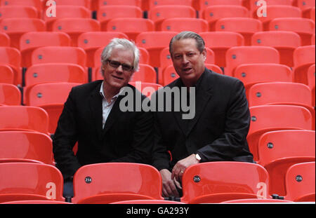 Al Gore im Wembley-Stadion - London Stockfoto