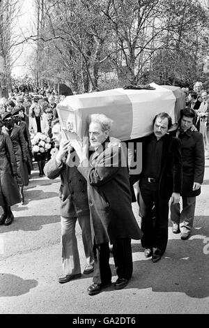 Francis Hughes Hungerstreik Beerdigung Stockfoto