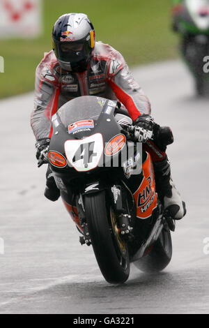 Motorradfahren - British Superbike Championship 2007 - Runde Acht - Oulton Park. Jonathan Rea, (GBR) Honda - HM Plant Honda Stockfoto