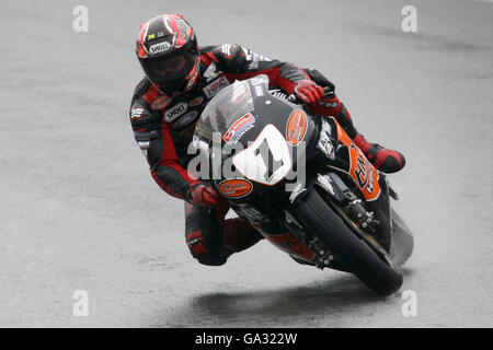 Motorradfahren - British Superbike Championship 2007 - Runde Acht - Oulton Park. Ryuichi Kiyonari, JPN Honda – HM Plant Honda Stockfoto