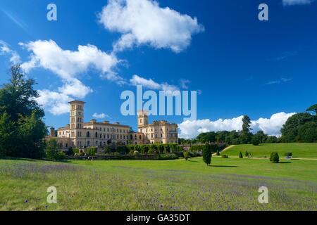 Osborne House, ehemalige königliche Residenz, erbaut 1845-1851 für Königin Victoria und Prinz Albert, East Cowes, Isle Of Wight, England, Stockfoto