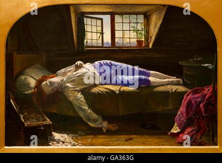 Tod von chatterton von Henry Wallis, 1856, Stockfoto