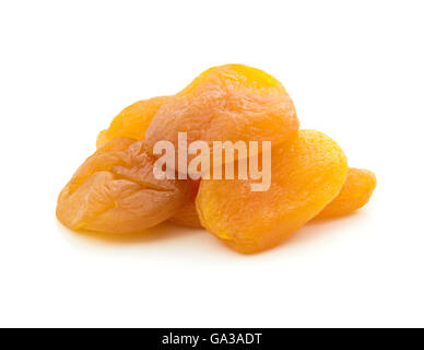 Aprikosen Trockenfrüchte, Isolated on White Stockfoto