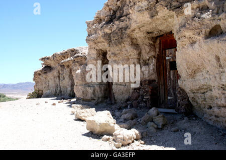 Alte Adobe Höhle Häuser Stockfoto