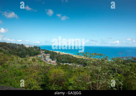 Blick auf die Ostküste von St. John Parish Church, Barbados Stockfoto