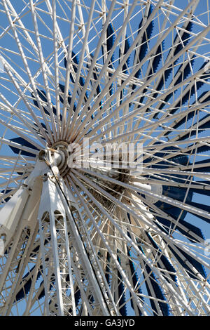 Detail der Marseille Riesenrad im alten Hafen von Marseille Stockfoto