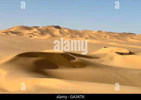 Sanddünen, Erg Awbari, Sahara Wüste, Fezzan, Libyen, Nordafrika Stockfoto