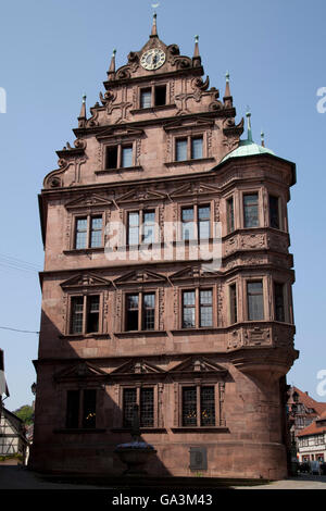 Altes Rathaus, Luftkurort Gernsbach, Murgtal Tal, Schwarzwald-Bergkette, Baden-Württemberg Stockfoto