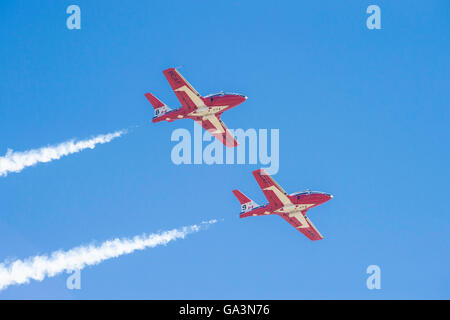 Canadian Forces Snowbirds, Canadair CT-114 Tutor, Wings Over Springbank, Springbank, Alberta, Kanada Stockfoto