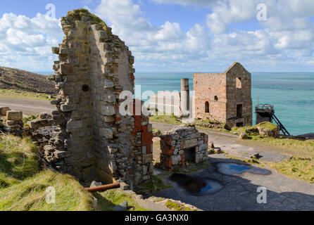 Levant Mine arbeiten in Cornwall Stockfoto