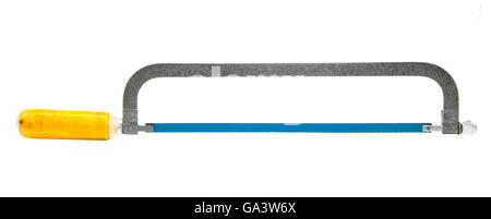 Handsäge isolierten auf weißen Hintergrund Stockfoto