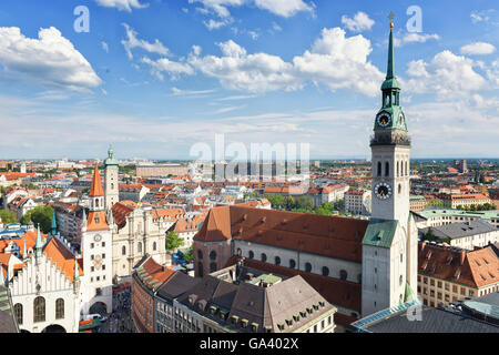 Luftaufnahme von München, Deutschland Stockfoto
