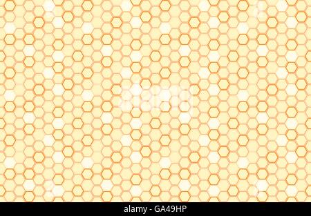 Waben Sie-nahtlose Hintergrund. Einfache, nahtlose Muster der Bienen Waben. Abbildung. Vektor. Geometrischen Drucken. Stock Vektor