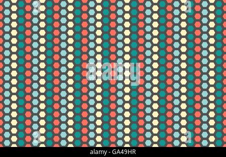 Waben Sie-nahtlose Hintergrund. Einfache, nahtlose Muster der Bienen Waben. Abbildung. Vektor. Geometrischen Drucken. Stock Vektor