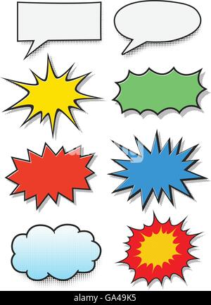 Comics-Bläschen Stock Vektor