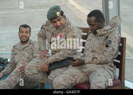 Saudi-Arabische Soldaten an der Konya AFB während der ISIK 2016 Combat Search and Rescue Übung Stockfoto