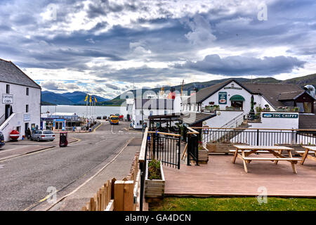 Ullapool ist eine Stadt mit rund 1.500 Einwohnern in Ross-Shire, Schottisches Hochland Stockfoto