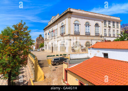 Stadt SILVES, PORTUGAL - 17. Mai 2015: Ansicht des Rathauses Gebäude im alten Stadt Silves. Stockfoto